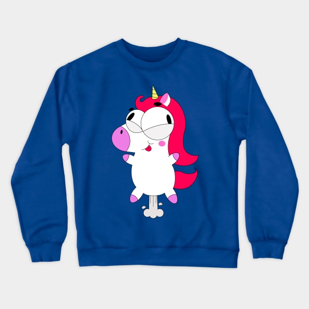 Unicorn Toot Crewneck Sweatshirt by garciajey